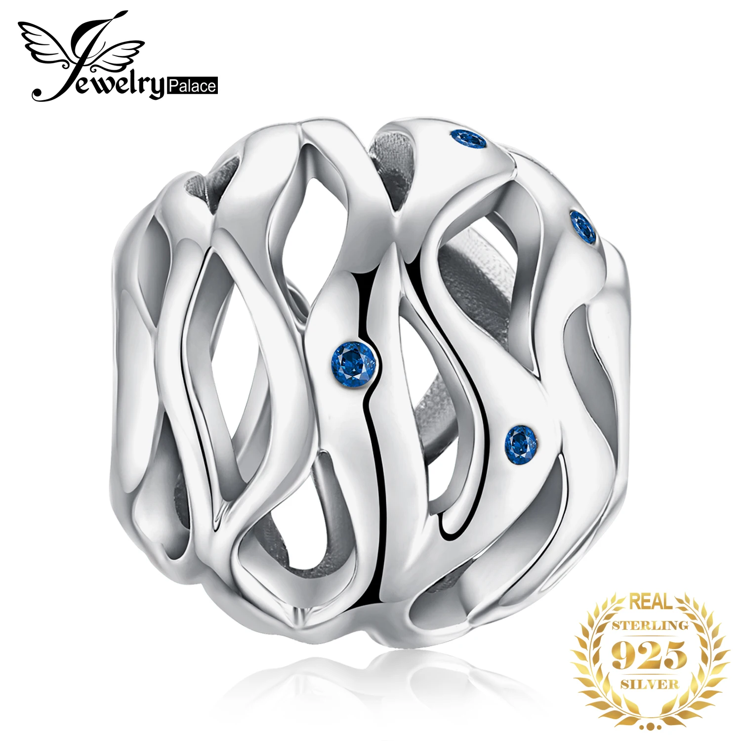 JewelryPalace Waves 925 Sterling Silver Beads Charms Original Fit Bracelet original Jewelry Making | Украшения и аксессуары