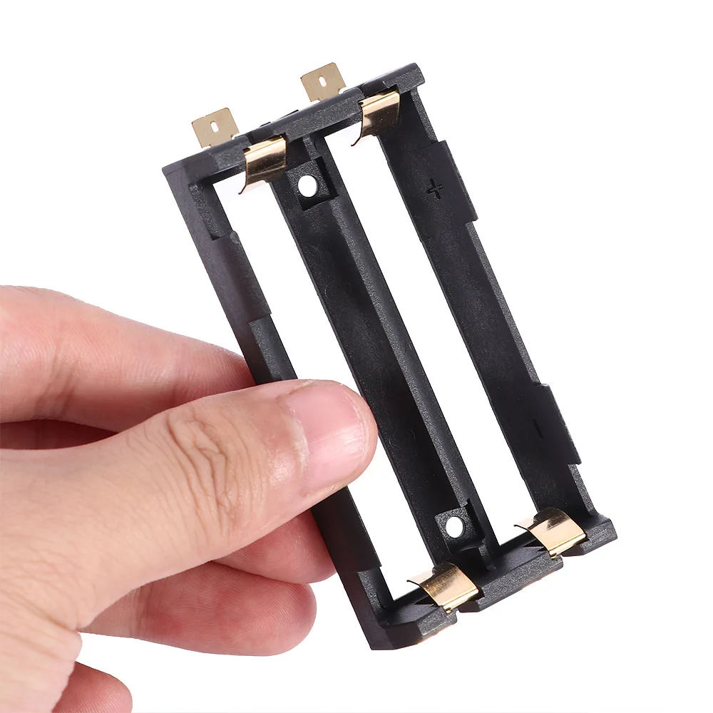 2X26650 держатель батареи SMD SMT для 26650 черный с бронзовые значки позолоченные 2x26650 3 7 V