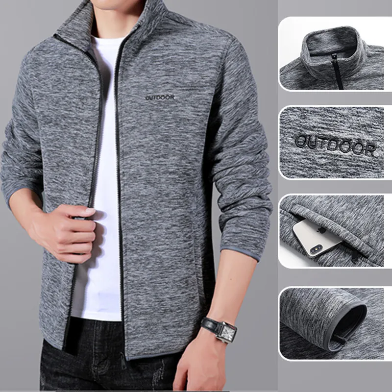 

Новинка, осенне-зимняя флисовая мужская куртка PT66, спортивный кардиган для отдыха, свитер с воротником