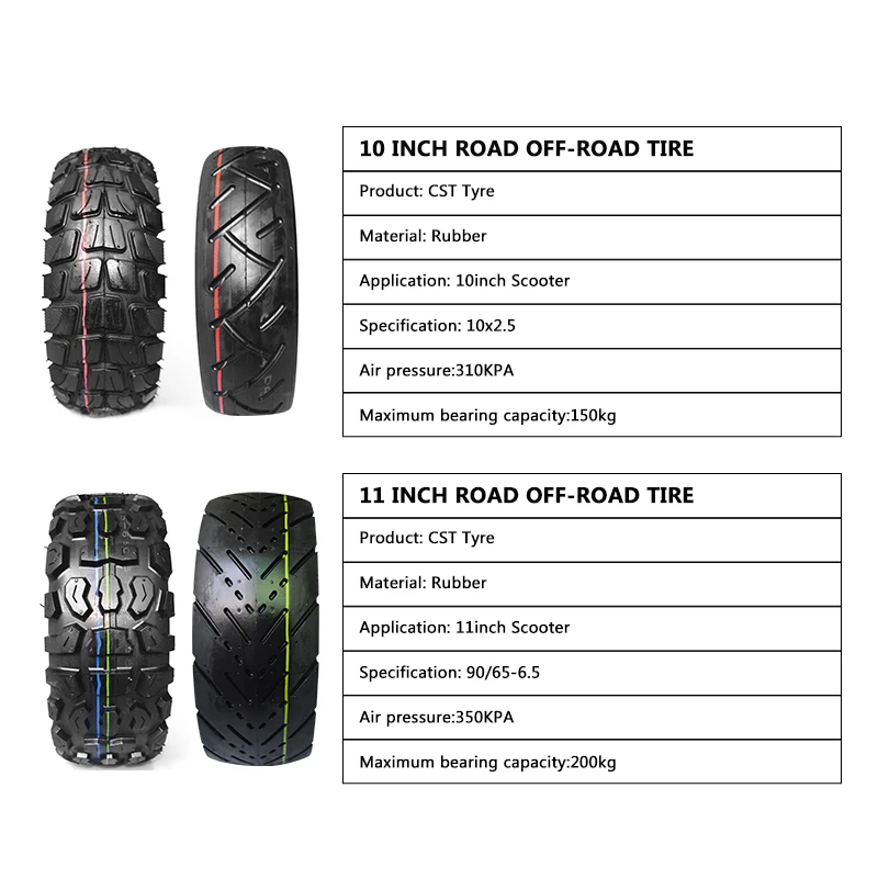 Шины для электрических скутеров CST 10 дюймов 11 высококачественные внутренние