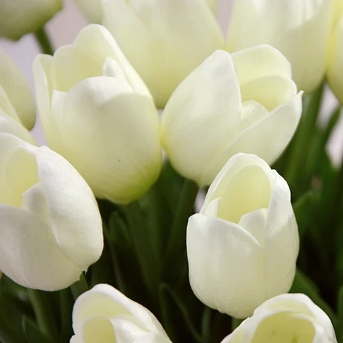 

Pretty Latex Real Touch Artificial Silk Tulip Flower Wedding Bouquet Home Dcor