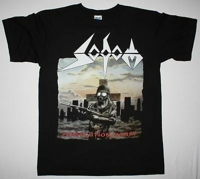 

SODOM PERSECUTION MANIA GERMAN THRASH METAL KREATOR DEATHROW NEW BLACK T-SHIRT