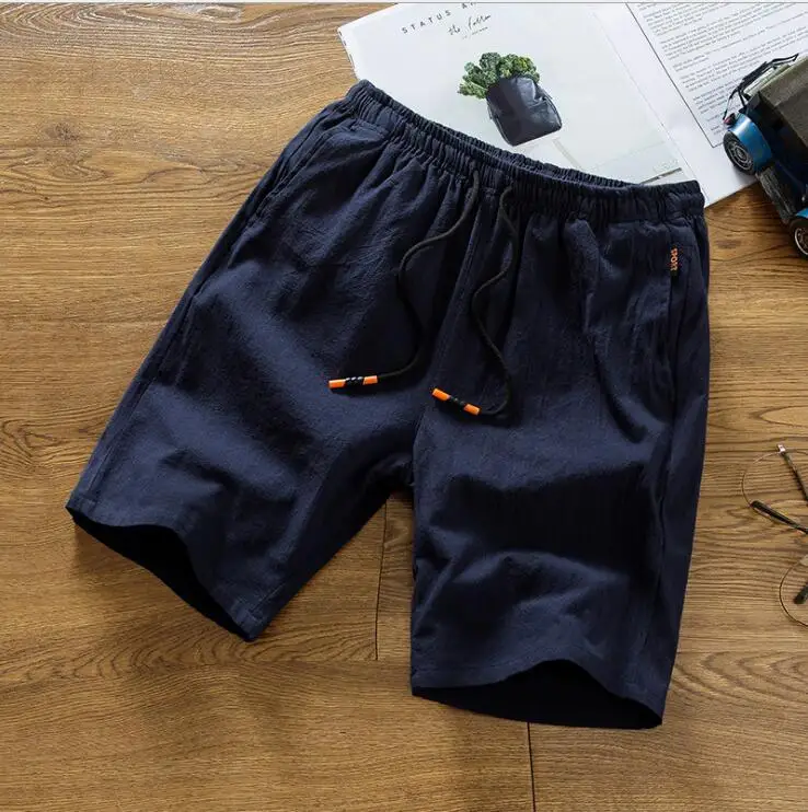 

JTFAN 2019 NEW100% Cotton Casual Summer Sportswear Jogger Shorts Men Elastic Waist Summer Short 58 = 8XL