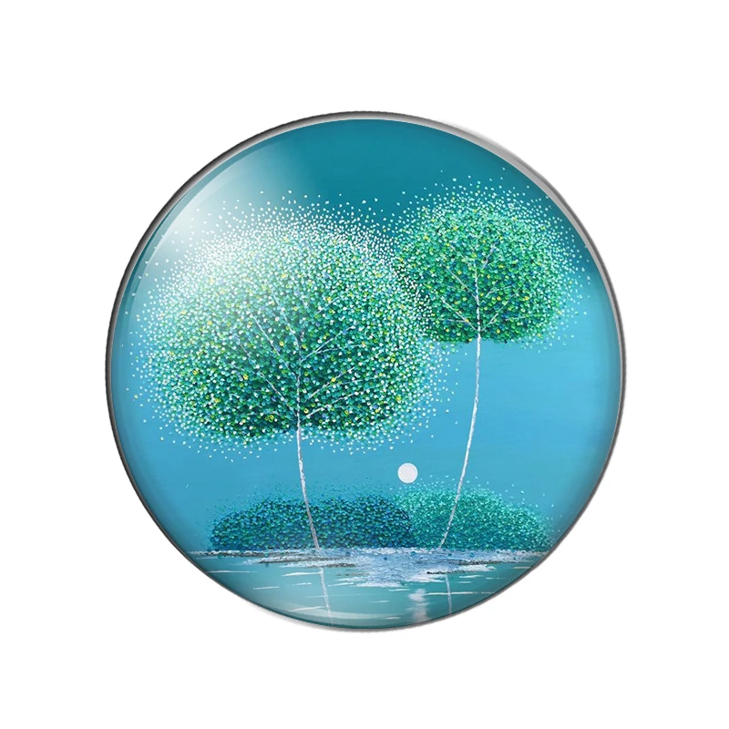 Новое красочное волшебное дерево жизни 8 мм/10 мм/12 мм/круглый фото стекло кабошон