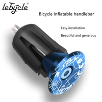 lebycle mountain road bike aluminum alloy inflated lock to plug road bicycle handlebar end cap one pair mtb accessories grips
