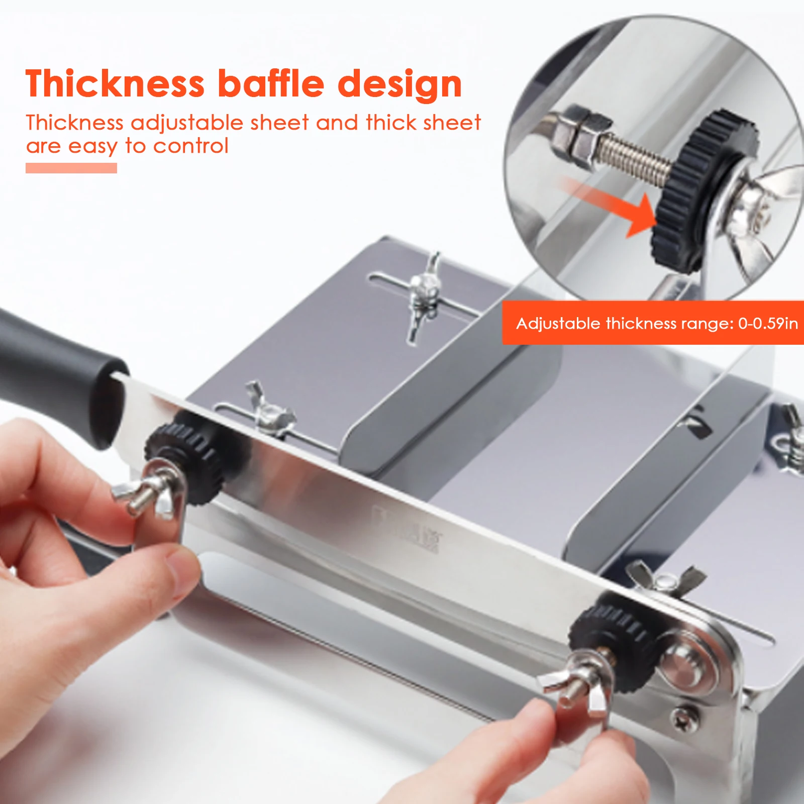 Ручная ломтерезка для замороженного мяса устройство резки бекона регулируемая