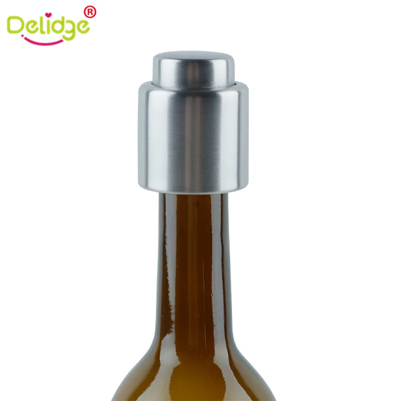 Delidge 1 шт. пробка для бутылки из нержавеющей стали красное вино вакуумная пробка герметичный красное вино бутылочный носик ограничитель потока жидкости залить крышку