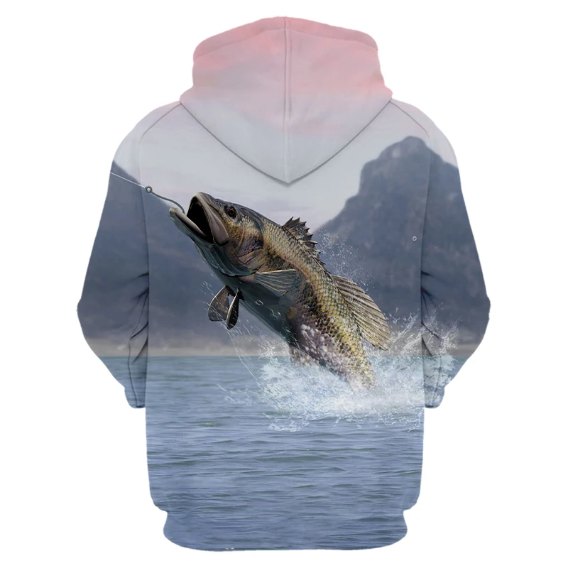 

3D Tropical Fish Funny Hoodies For Fishinger Fisherman Men Women Long Sleeve Hoody Sweatshirts Hooded Streetwear Hip Hop Jackets