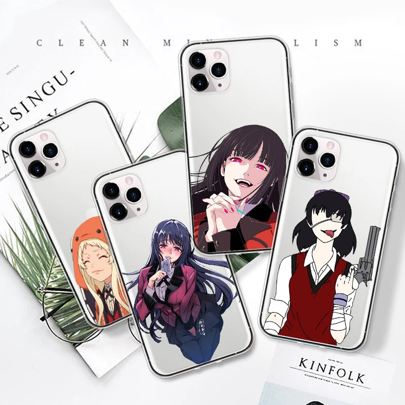 Чехлы для телефонов с аниме девушкой Kakegurui Jabami Yumeko IPhone 12 Mini Pro 7 8 Plus 11 X XS MAX XR чехол