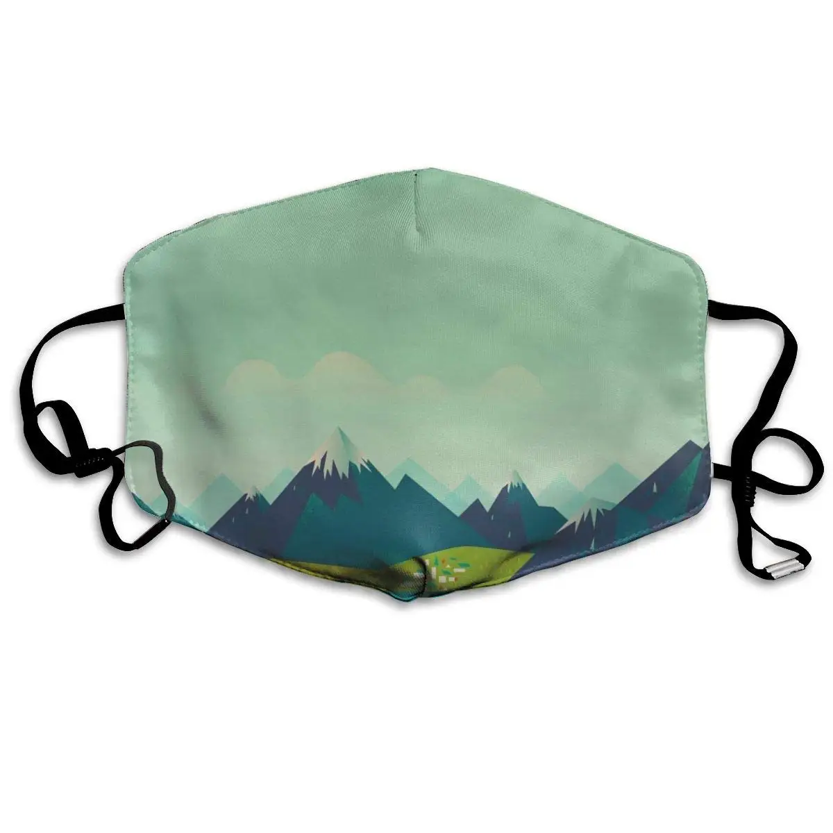 

Natural Flat Pattern Anti Dust Half Face Mouth Mask, Unisex Cotton Warm Fashion Adjustable Washable Mask