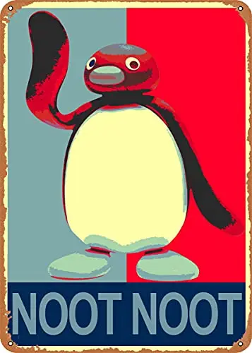 

Noot Noot Hope Vintage Look Metal Sign Patent Art Prints Retro Gift 8x12 Inch