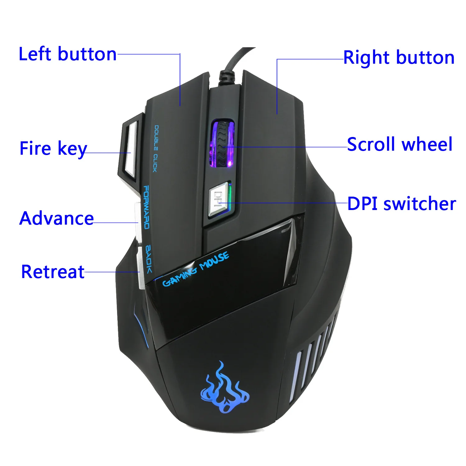 Jwfy Яркая блестящая игровая мышь, подходящая для профессиональных игроков, импортные товары, розничная, Лидер продаж от производителя, прямые продажи Amazo