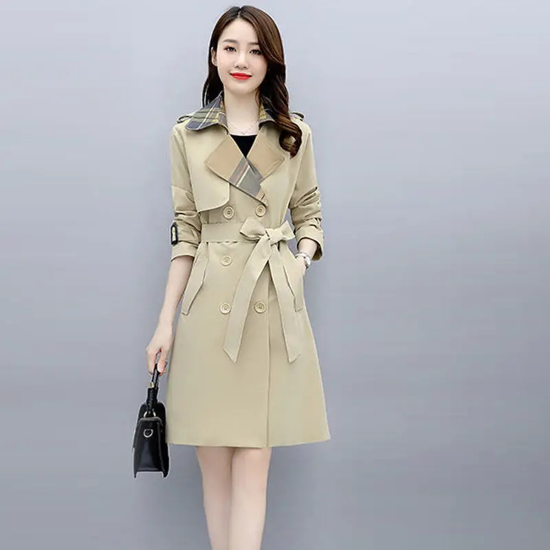 

Autumn and Winter New Style Elegant Slim Fashion Simple Jacket Windbreaker Women's