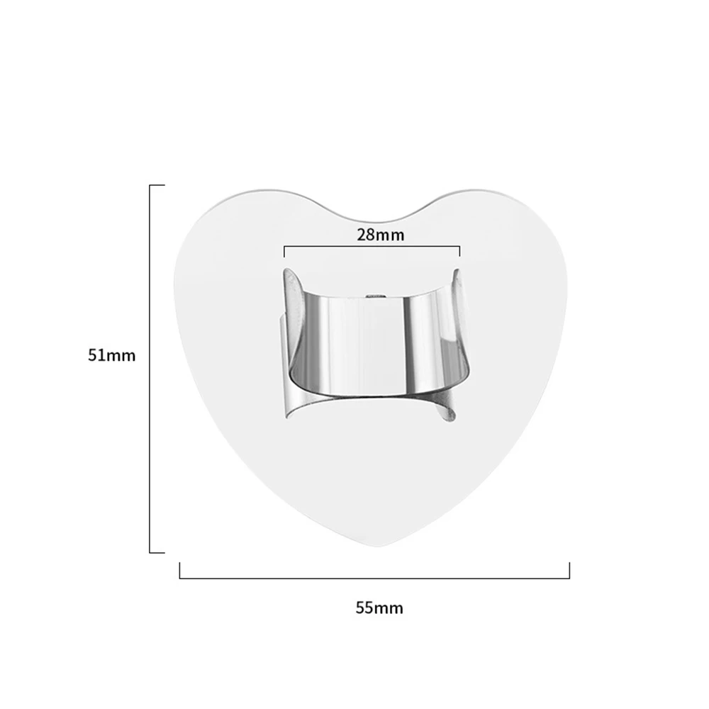 Новый дизайн ногтей кольцо из нержавеющей стали в форме сердца палитра Блюдо