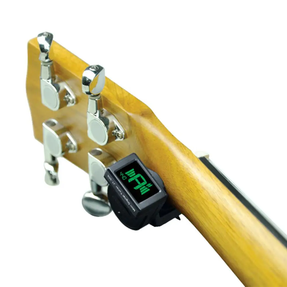 joyo jt 306 mini guitar tuner digital lcd clip auf tuner für elektrische akustische klassische gitarre chromatische gitarre bass free global ship