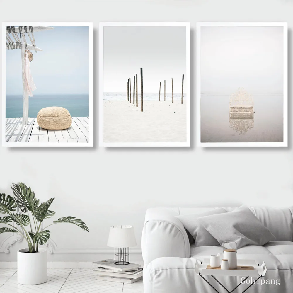 Марокканская дверь пейзаж настенное искусство холст картина скандинавские