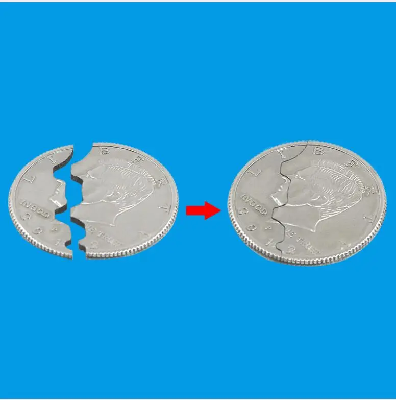 2019New Горячая двухслойная Биткойн долларов волшебное крупным планом уличное