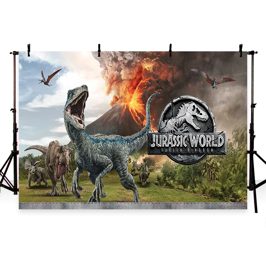 

Jurassic World Dinosaur Falling Kingdom Theme Shooting Background Photo Studio Props