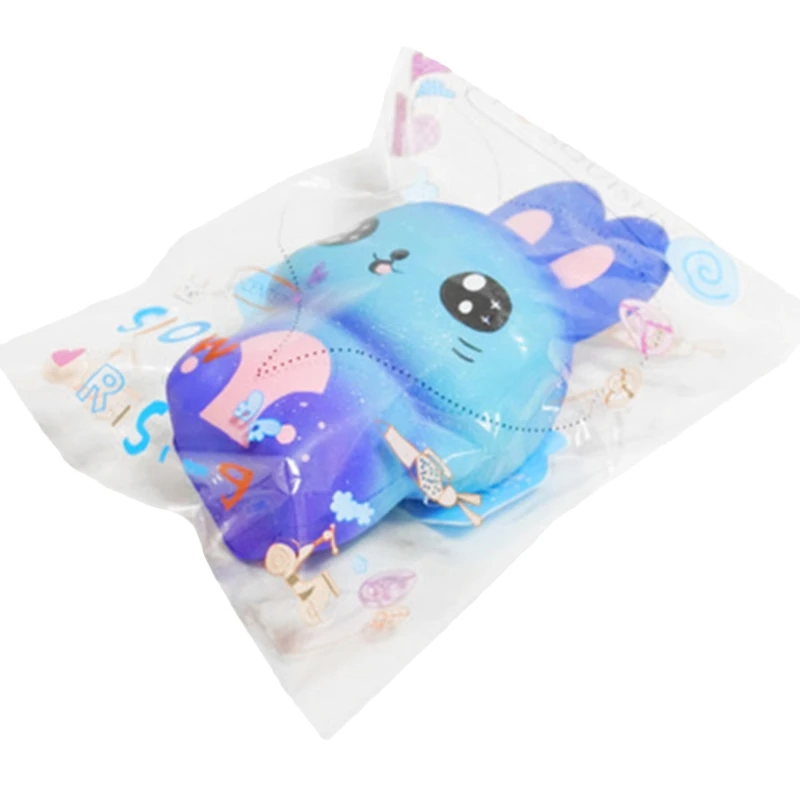 

New Starry Sky Rabbit Jumbo Squishy Slow Rising Squeeze Stress Relief Kid Toys F3ME