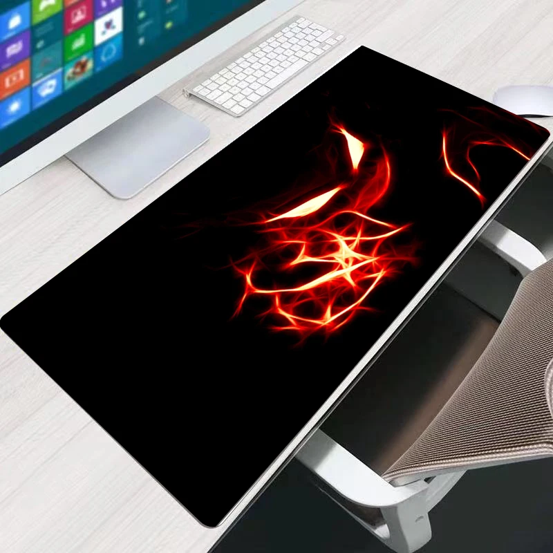 

Large Mouse Pad player Carpet Laptop Pc Gamer Keyboard Mousepad Edge White Tassel Rubber Table Mat for Pet