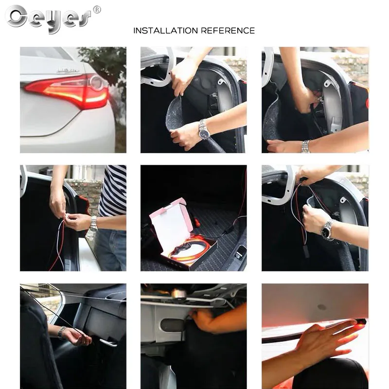 Ceyes автомобильный Стайлинг багажник задний стоп светильник с высоким креплением