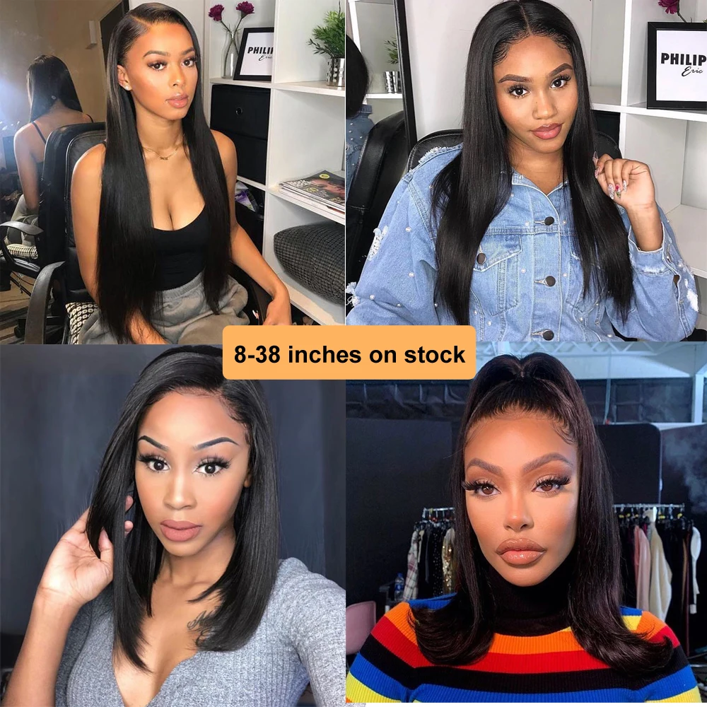 

Queenlife Straight Hair Bundles Brazilian Hair Weave Bundles 100% Human Hair Bundles 30 32 34 36 38 40inch Remy Hair 1/3/4Pieces