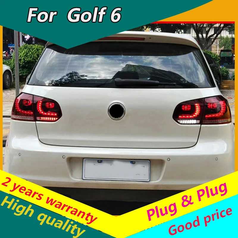 

KOWELL Car Styling for VW Golf 6 for Mk6 taillight R20 LED rear lamp DRL+Brake+Park+dynamic Signal ALL LED tailight