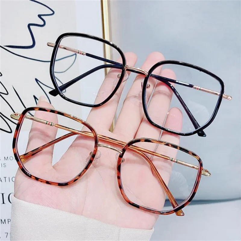 

Оптические очки с защитой от сисветильник, многоугольные очки унисекс, очки для близорукости от 0 до + 600, очки для чтения по рецепту в большой...