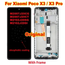 Original Best PocoX3 Pro LCD Display Touch Screen Digitizer Assembly Sensor with Frame For Xiaomi Poco X3 NFC Phone Pantalla