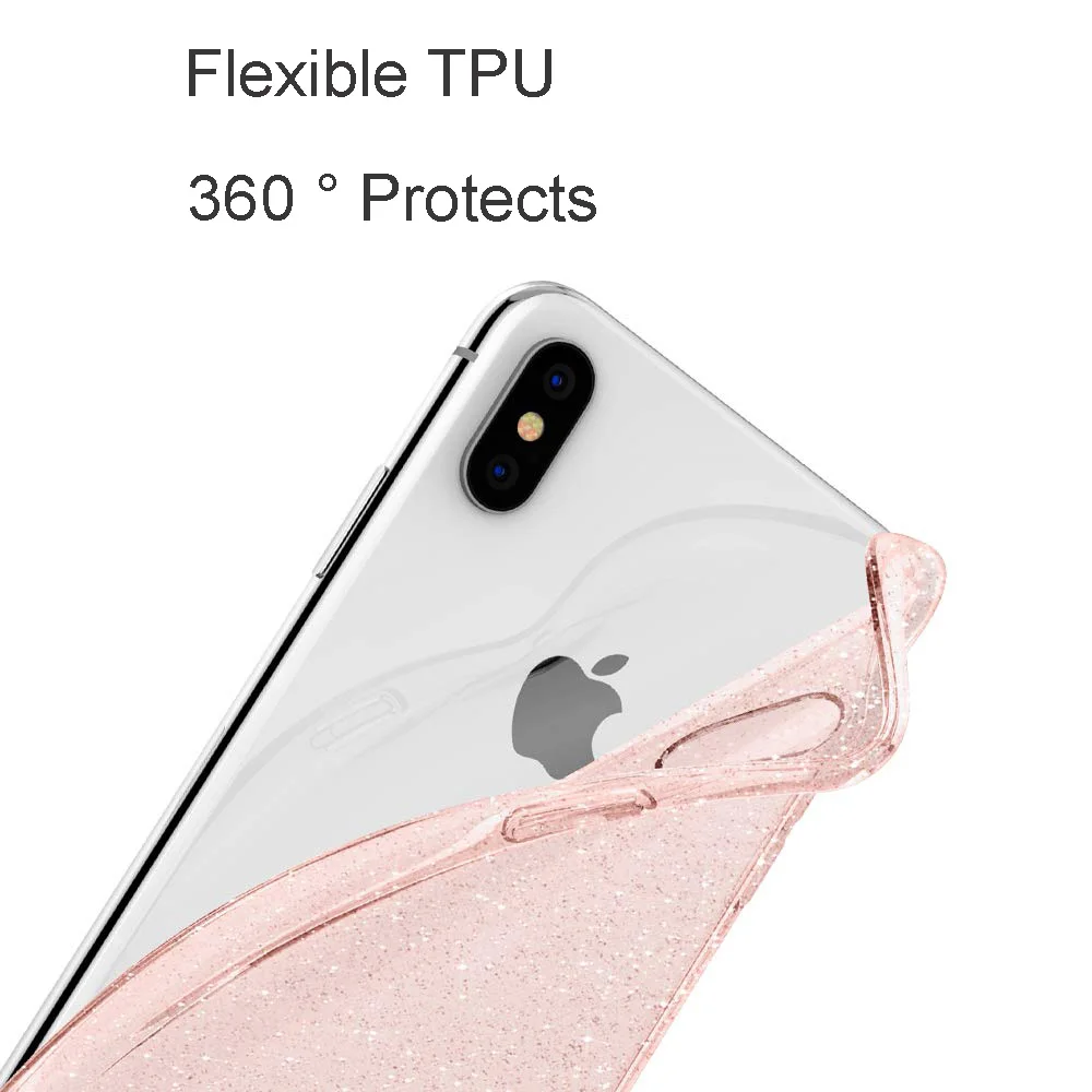 Esobest розовый чехол с жидким блеском для iPhone 11 pro x xs max xr блестящий iphone 6 7 8 plus