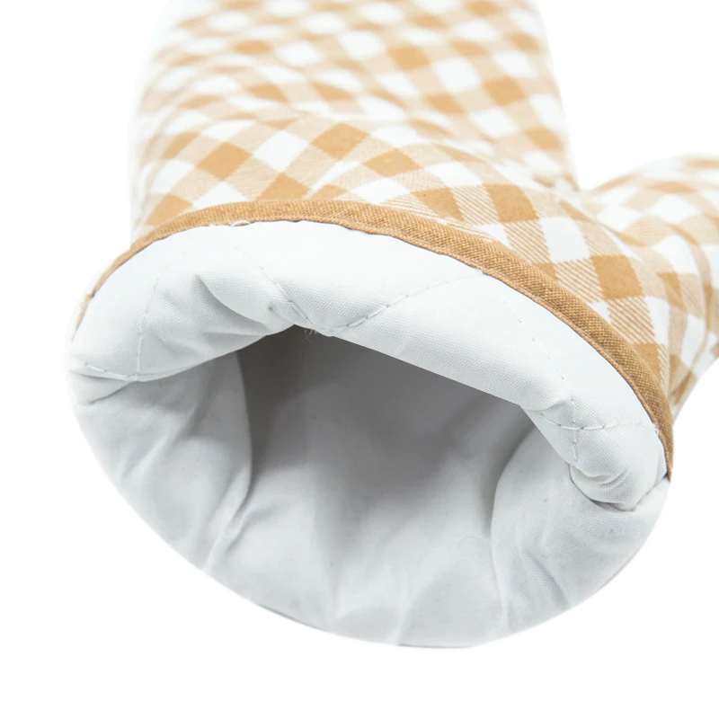 

1 Pair Oven Mitts Floral Kitchen Gloves for Oven Cooking Grill and BBQ Non Slip Gloves Cotton Lining and Hanging Loop