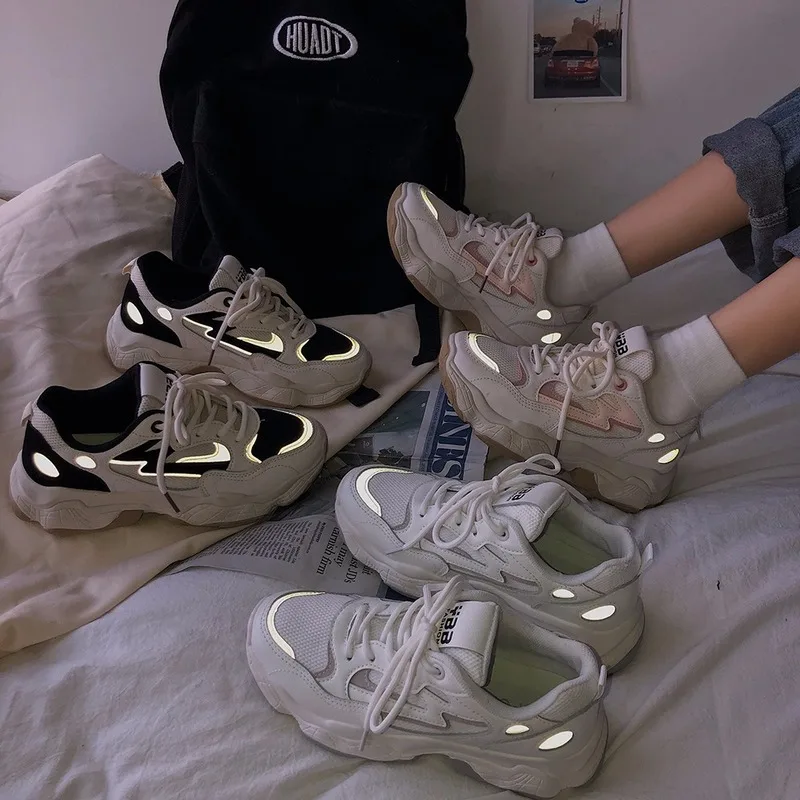 

New 2019 autumn Fashion Women Casual Shoes Suede Leather Platform Shoes Women Sneakers Ladies Trainers Chaussure Femme S9-63