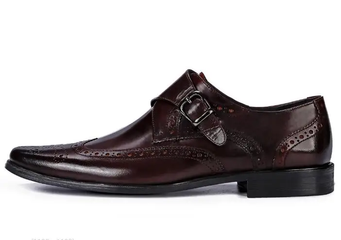 

Handmade Brogue Shoes Carved Wedding Shoes Genuine Leather Formal Business Shoes High Quality Men's shoes