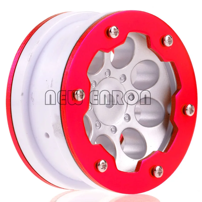 

NEW ENRON 4P 1.9" Silver Beadlock Wheel Rim Hub RC Car Rock Crawler Car SCX10 D90 CC01 HSP HPI Axial SCX10 SCX10 II 90046 90047