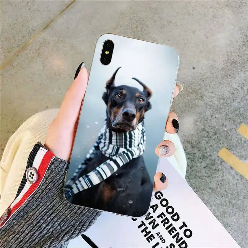 TOPLBPCS Doberman чехол для iPhone 11 12 13 mini pro XS MAX 8 7 6 6S Plus X 5S SE 2020 XR | Мобильные телефоны и
