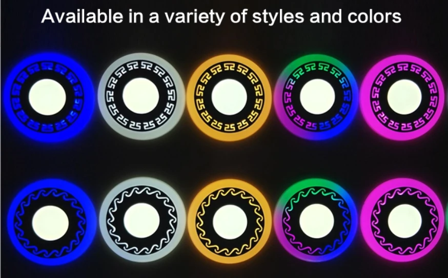 

3W 6W 12W 18W Round Led Ultra Thin Embedded Two Color Panel Lamp Down Light