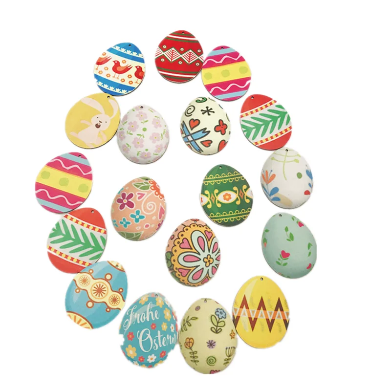 

Easter Party Wooden Crafts Simple Rabbit Pendant Creative Home Decoration Egg Pendant
