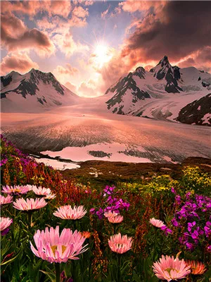 

100% Full 5D Diy Daimond Painting "Natural landscape" 3D Diamond Paintings Round Rhinestones Diamant painting Embroidery scenery