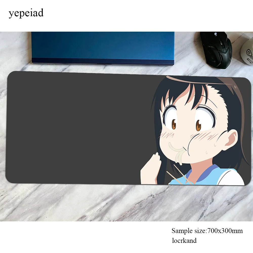 Коврик для мыши Nisekoi, игровой коврик для мыши 700x300x3 мм, лучший резиновый Настольный коврик, рождественские подарки, игровые аксессуары, коврики для клавиатуры ПК, большие размеры