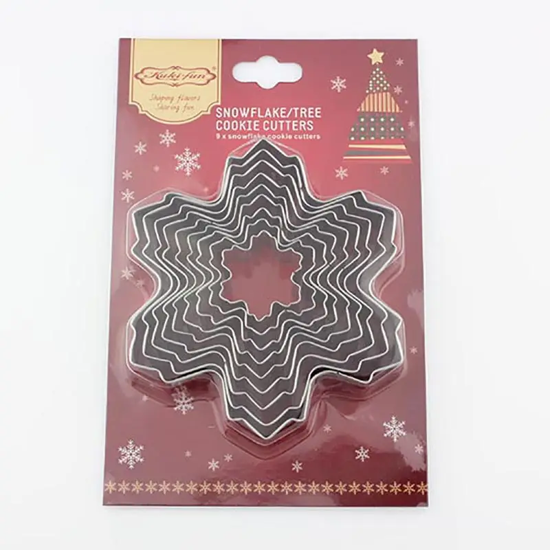 Рождественский резак для печенья Снежинка модель из нержавеющей стали помадка