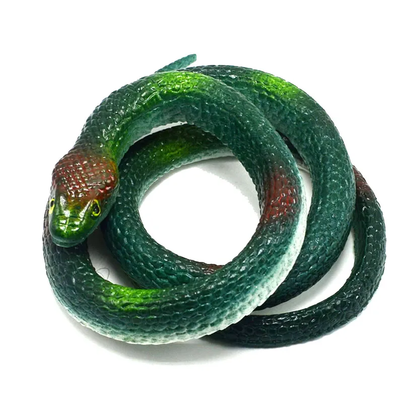 

Soft Glue Realistic Snake Toy Cobra False Snake Toy Prank Fool's Day Halloween Scary Trick Toy
