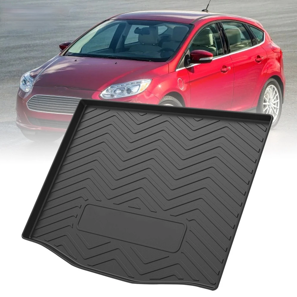 

TPE Trunk Mat For Ford Focus Hatchback 2012 2013-2018 Car Waterproof Non-Slip Custom Rubber 3D Cargo Liner Accessories