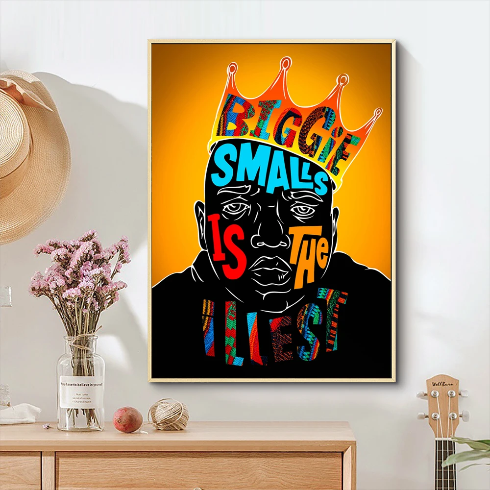 Холст постер из шелковой ткани The B.I.G.-Chain HD Home Decor Ретро классический винтажный