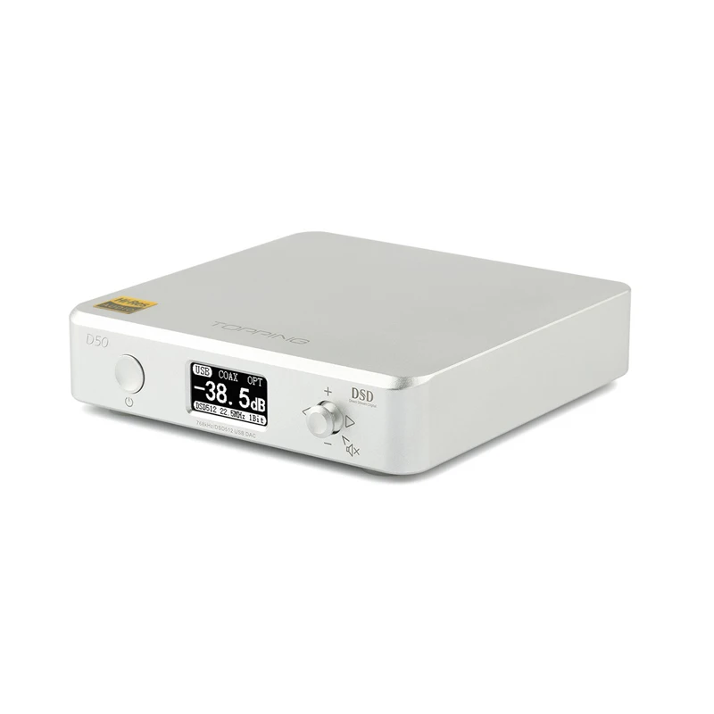 Топпинг D50 ES9038Q2M* 2 чип DSD512 USB DAC XMOS XU208 32 бит/768 кГц декодер