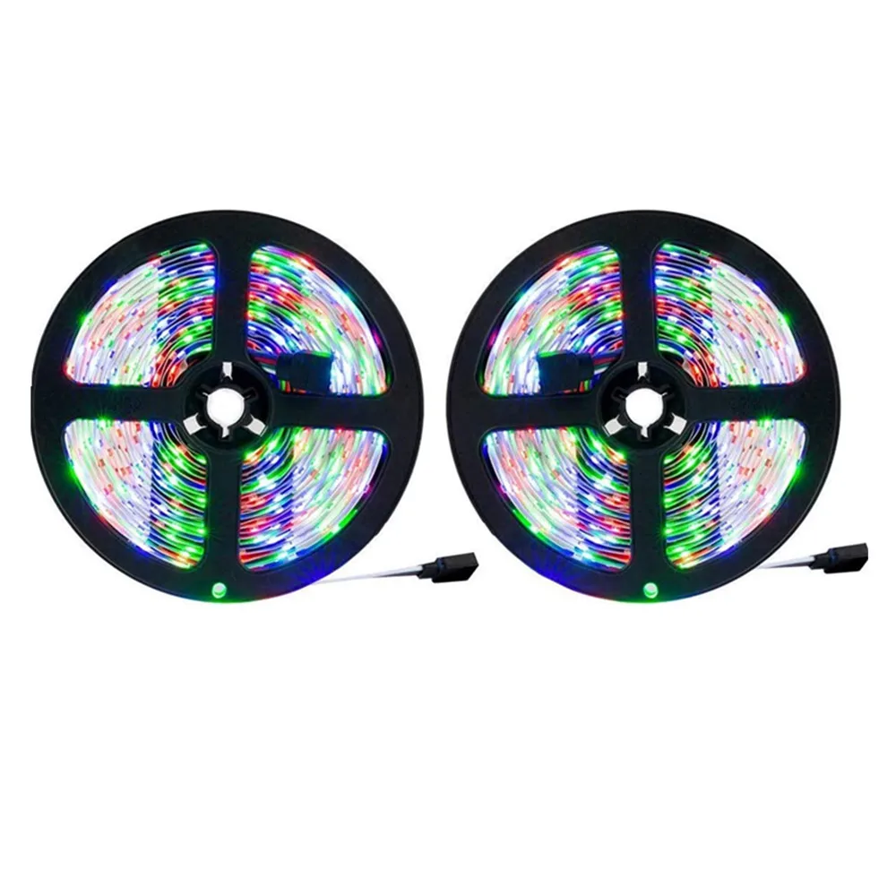 5 м/рулон DC12V ws2811 2811 ic 5050 SMD rgb полоса Адресуемая 30/48/60 светодиодов/м Светодиодная