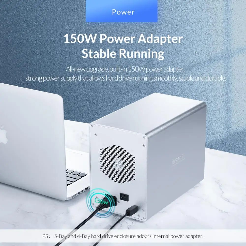 Корпус для жесткого диска ORICO 95 Series 4 bay 3 5 дюйма USB3.0 150 Вт внутренний адаптер