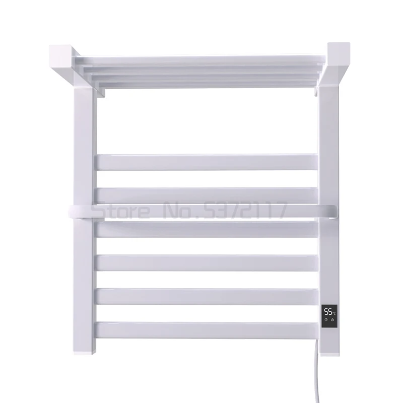 

Intelligent electric heating towel rack household carbon fiber electric heating bath towel rack drying rack storage rack