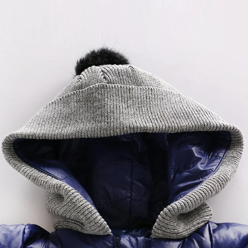 Infant Cotton-padded Clothes Winter Outwear Snowsuit Romper Toddlers Boys Girls Thicken Clothing Hooded Solid Color Baby | Детская