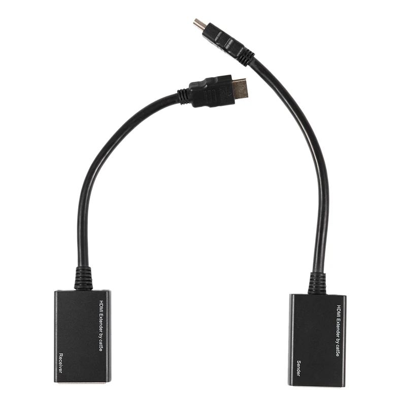 HDMI по RJ45 CAT5e CAT6 UTP LAN Ethernet расширитель повторитель 1080P 3D до 100 футов|Кабели HDMI| |