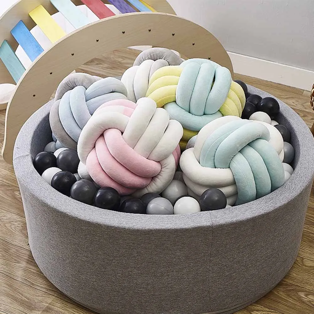 Подушка в скандинавском стиле HM0053 мягкая теплая диванная подушка с узлом